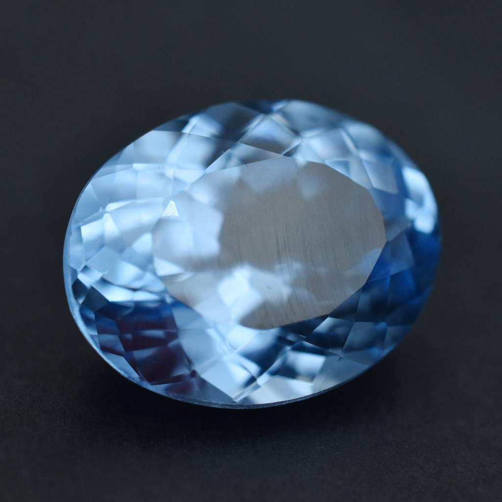 Natural Blue Sapphire Loose Gemstone 10.90 Ct Oval Cut September Birthstone for Gem Collections