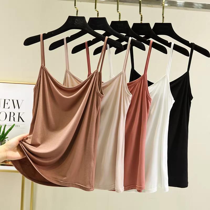 [Hot Sale] Modal Small Vest Summer Wear Skinny Tube Top Bottom Shirt Suspender Vest Women