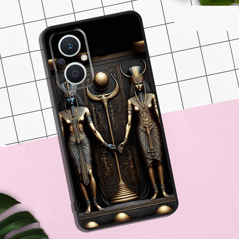 Egypt Pharaoh Mural Case For OPPO Reno 11 12 13 F 8T 7 8 10 Pro OPPO Find X8 Pro X3 X6 Pro X5 Lite Cover Coque