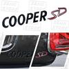 Car-Styling COOPER SD Emblem Car Trunk Body Stickers For Cooper S JCW R55 R56 R57 R58 F54 F55 F56 F57 F60 Countryman