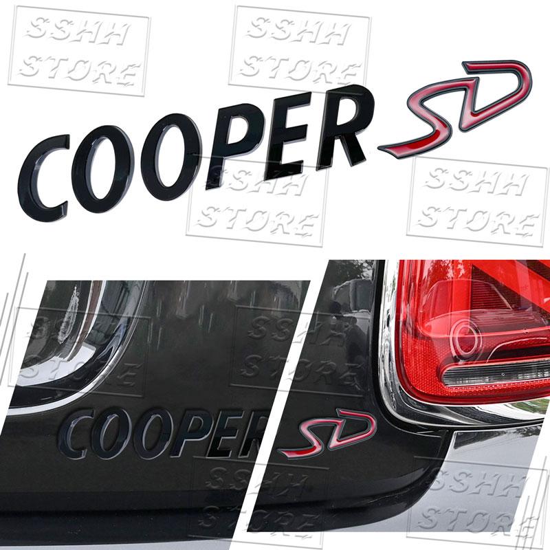Car-Styling COOPER SD Emblem Car Trunk Body Stickers For Cooper S JCW R55 R56 R57 R58 F54 F55 F56 F57 F60 Countryman