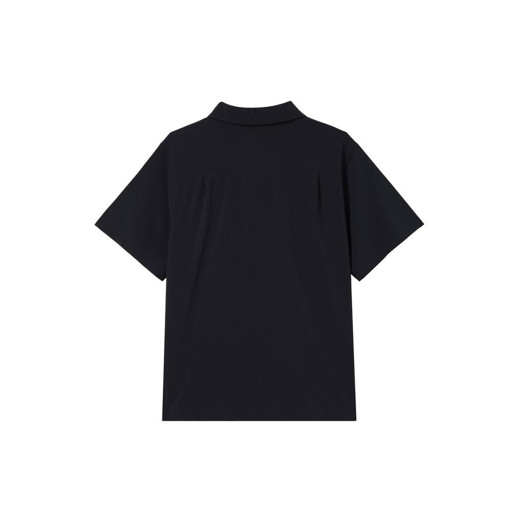 Nike Casual Loose-Fit Short-Sleeve Shirt With Turn-Down Collar Unisex Tops Black DV9074-010