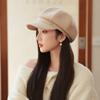 Retro Octagonal Beanie Hat With Cotton Material For Winter Warmth And Windproof Protection