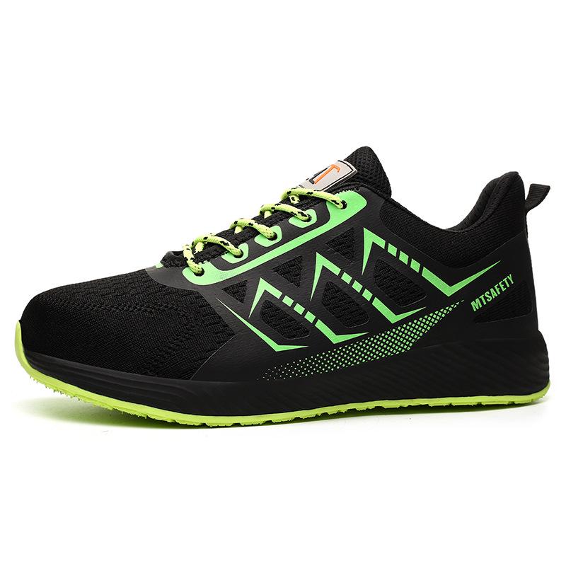Safety Shoes with Anti-Smash and Anti-Puncture Protection, Reflective Strips, Lightweight, Comfortable, and Soft Foldable Design.