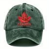 Pc Retro Canada Style Hat Outdoor Style Baseball Cap Four Seasons Style Dad Hat Classic Washed Fishing Hats Adjustable Styl