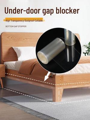 Transparent Under-Bed Barrier: Dustproof Pet Guard for Beds & Sofas