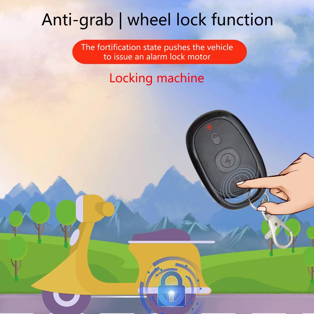 Upgrades Electric Bike Anti Theft Alarm System with Smartphone Monitoring & High Decibel Alert for Enhances Security