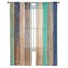 Vintage Holz Textur Moderne Vorhänge für Wohnzimmer Transparente Tüll Vorhänge Fenster Sheer Für Die Schlafzimmer Zubehör Dekor