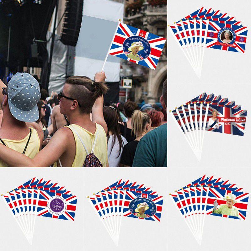 Feiern Sie das Platinjubiläum der Königin mit 5 Schwenkfahnen