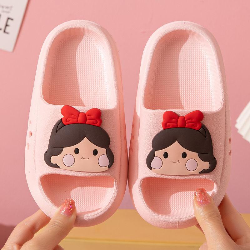

Children s cool slippers girls summer cute little girl bath princess indoor parent-child non-slip boys and girls cool slippers 22/23 yards [inner length 15cm]