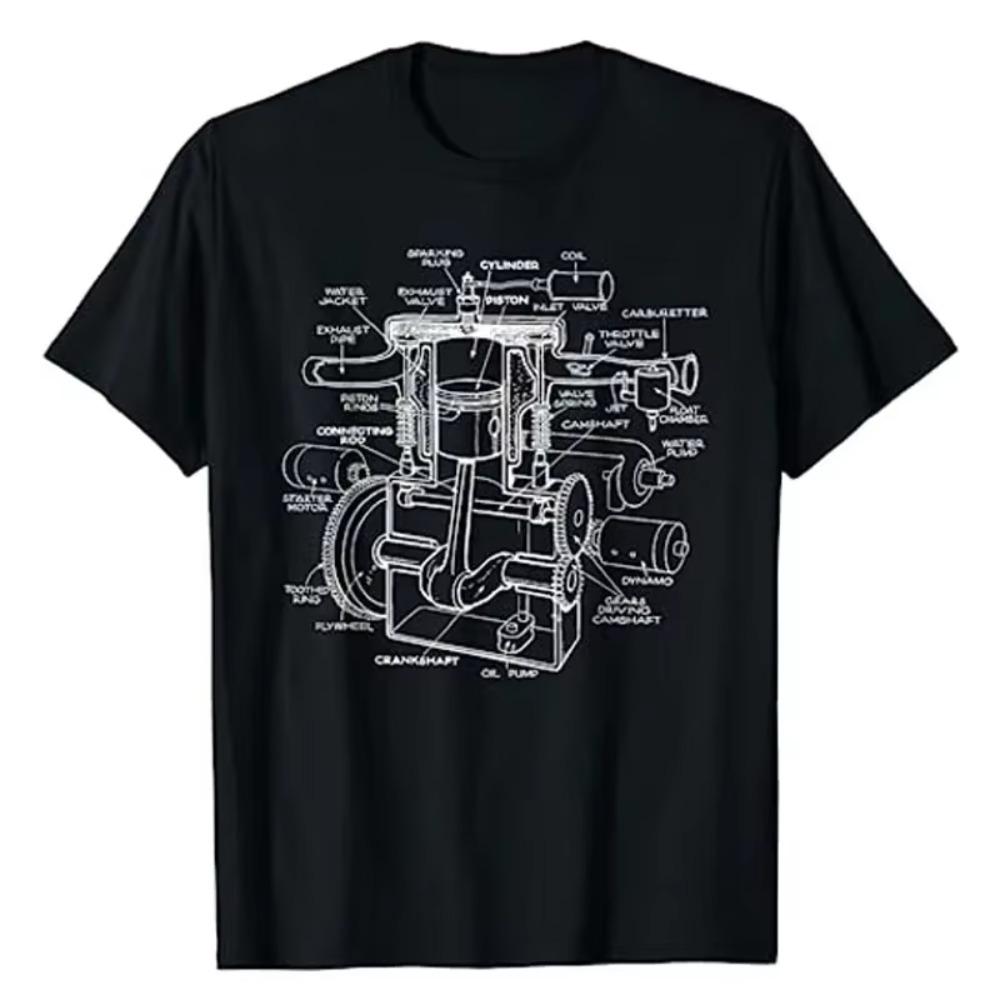 

Mechanics Car Engine Pieces Cars Lovers - Muscle Cars T-Shirt Men s Fashion Clothing Carguy Graphic Tee Tops Husband Daddy Gifts XXXXXL чёрный