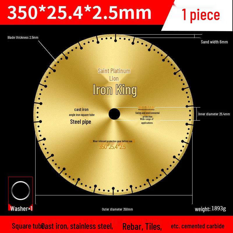 Diamond Cutting Disc for Metal, Alloy, Stainless Steel, and Iron - Angle Grinder Saw Blade