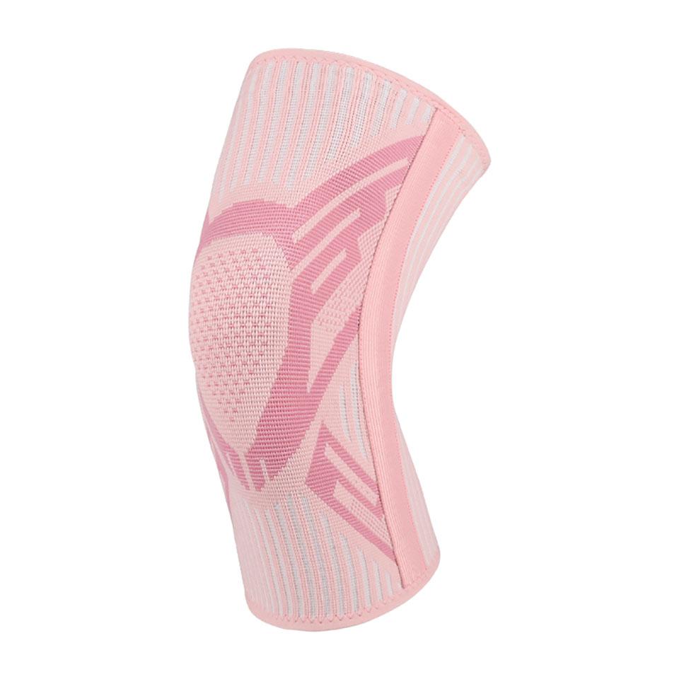 1Pcs Sports Knee Pad Knitted Breathable Supported Double-Sided Spring Bars Basketball Running Protective Gear Badminton Football