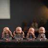 Ceramics Little monk Figurine small statue Creative home room office decorations Chinese specialty ornaments
