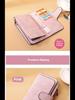 Korean Women's PU Leather Frosted Clutch: Multi-Purpose Long Wallet & Large Capacity Card Holder