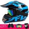 Full Face Mountain Bike Helmet With Goggles Gloves Mask Downhill MTB Trail Riding