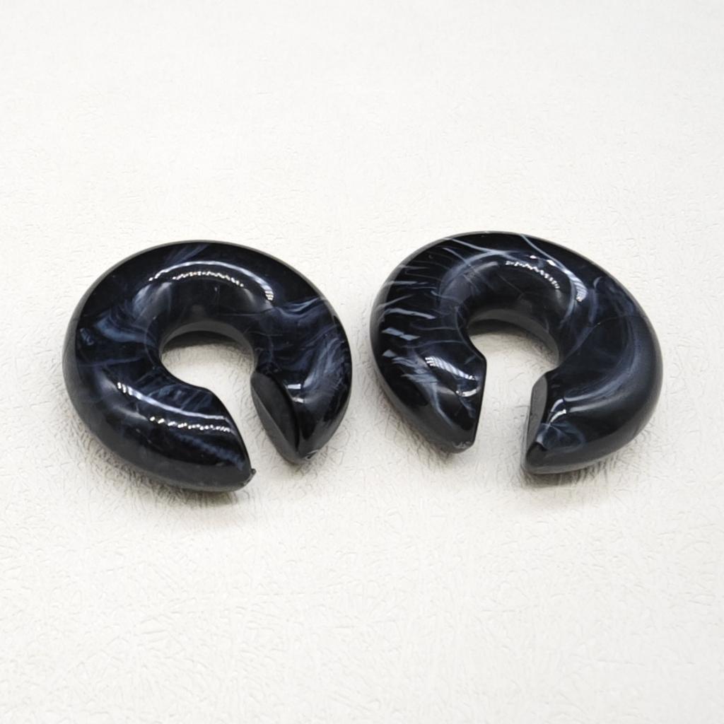 Cross border European and American women's colorful threaded ear clips without ear holes exaggerated ear bone clips and earrings