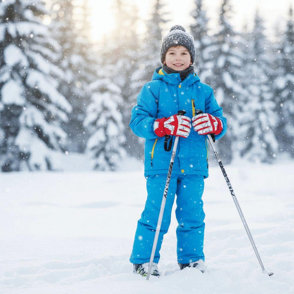 Thicken Children Snow Mittens Waterproof Outdoor Thermal Gloves Unisex Kids Ski Gloves  Skiing