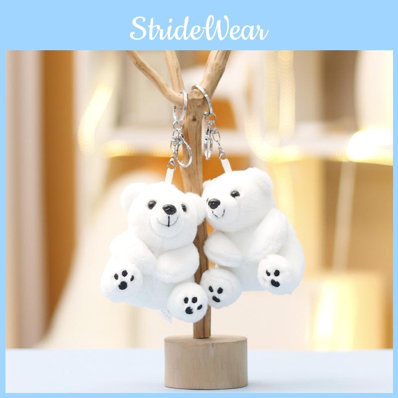 Arctic Plush Bear Backpack Keychain Toy Cute Animal Bag Pendant Decorations