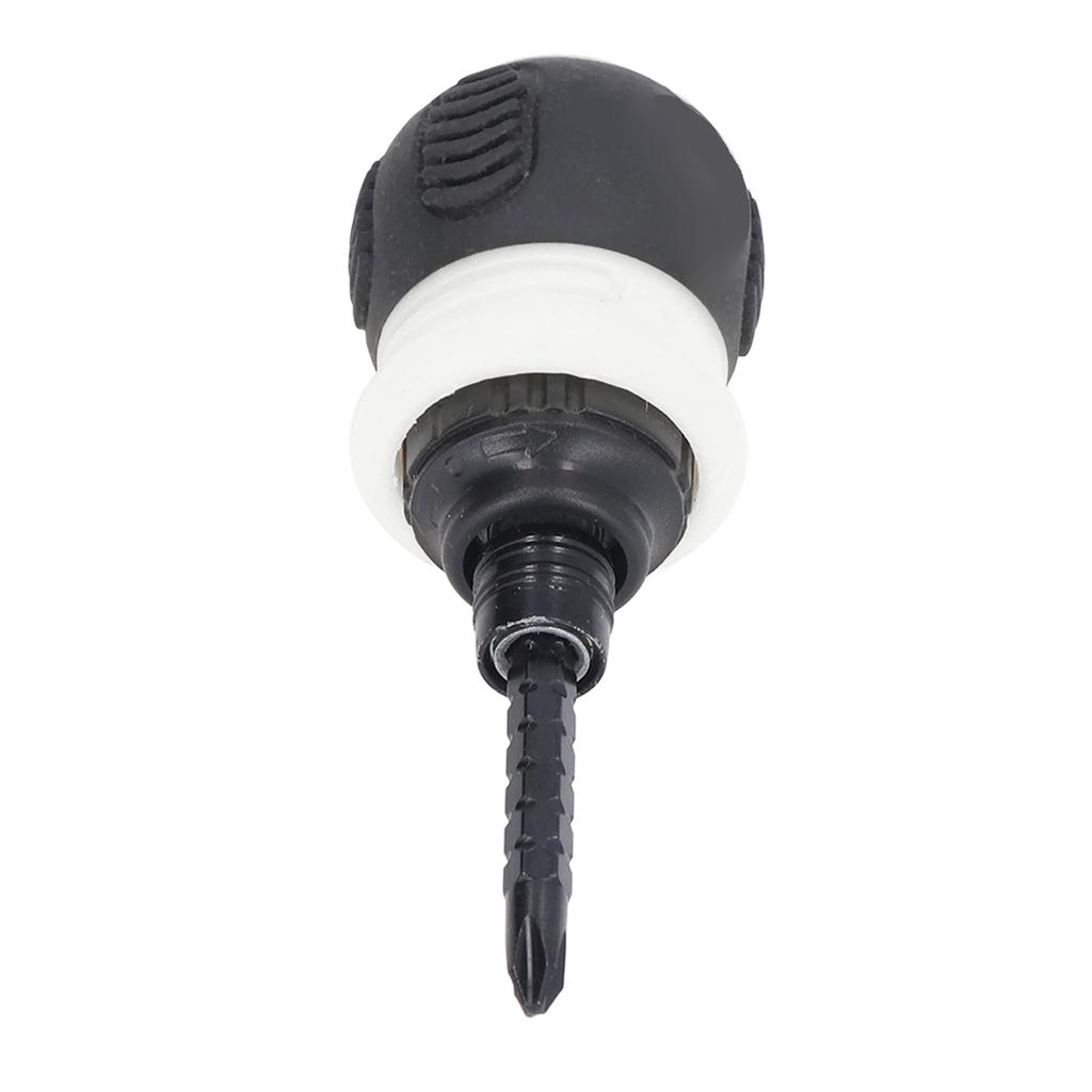 Ratchet Screwdriver Cross Slot 2 Purpose Adjustable Mini Chrome Vanadium Alloy Steel HardwareGray