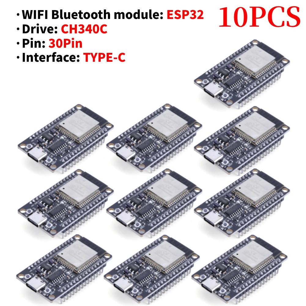 ESP32 WROOM-32 Development Board 5V TYPE-C CH340C WiFi+Bluetooth Ultra-Low Power Consumption SPI Flash 32Mbits Wireless Module