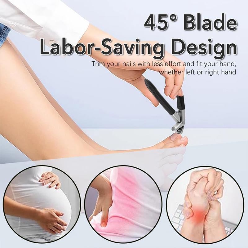2/4Pcs Nail Clippers Set Ingrown Toenail Thick Nail Clippers Set for Professional Pedicure Manicure Fingernail Tools
