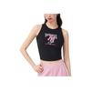 MLB New York Yankees Sun Protection Cool Feel Padded Slim Fit Tank Top Women Tops Black 3FTKA0153-50BKS