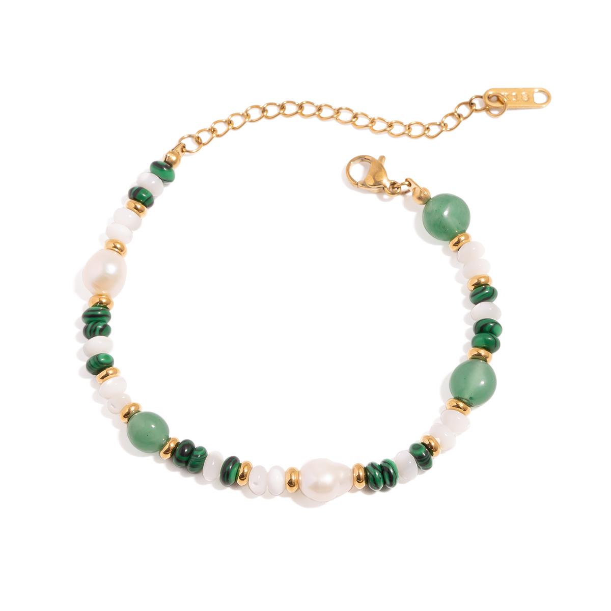 

Yori Waterproof Freshwater Irregular Pearls Bohemian Style Bracelet 18K Gold Plated Trend Fashion Unisex Jewelry Men Women золотистый