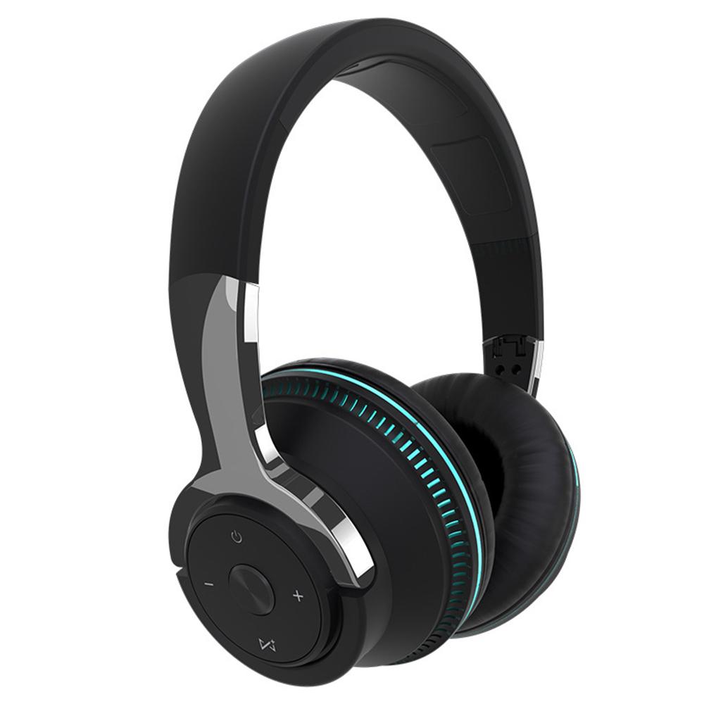 Headworn Bluetooth Headset Earbuds Brilliant Luminous Heavy Folding Retractable Card Headset Wireless Bluetooth 5.0 Headphones