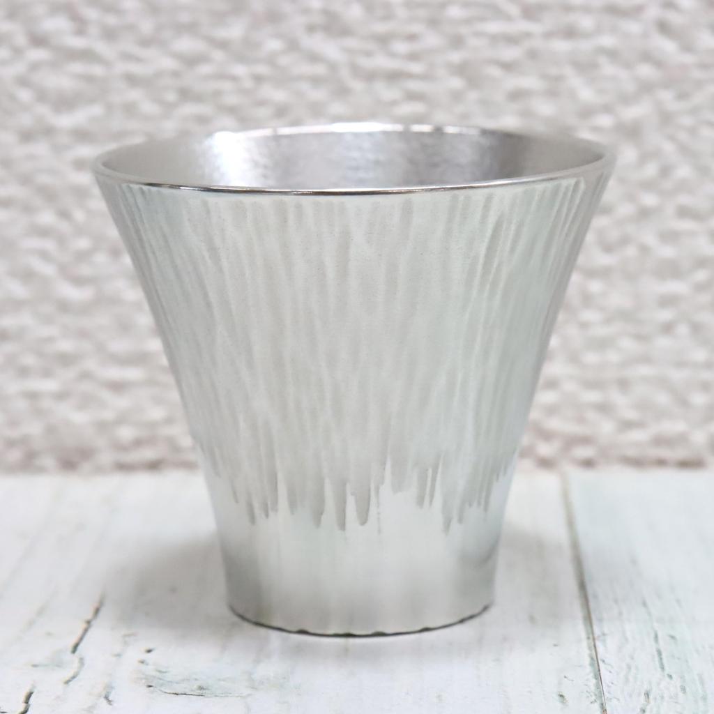 Osaka Blechwaren Blech Sakebecher, Berg. Fuji, Weiß, Geschenkverpackung verfügbar