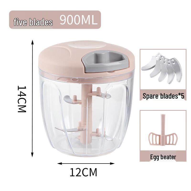

ZISIZ Hand-Pull Multi-Function Food Chopper