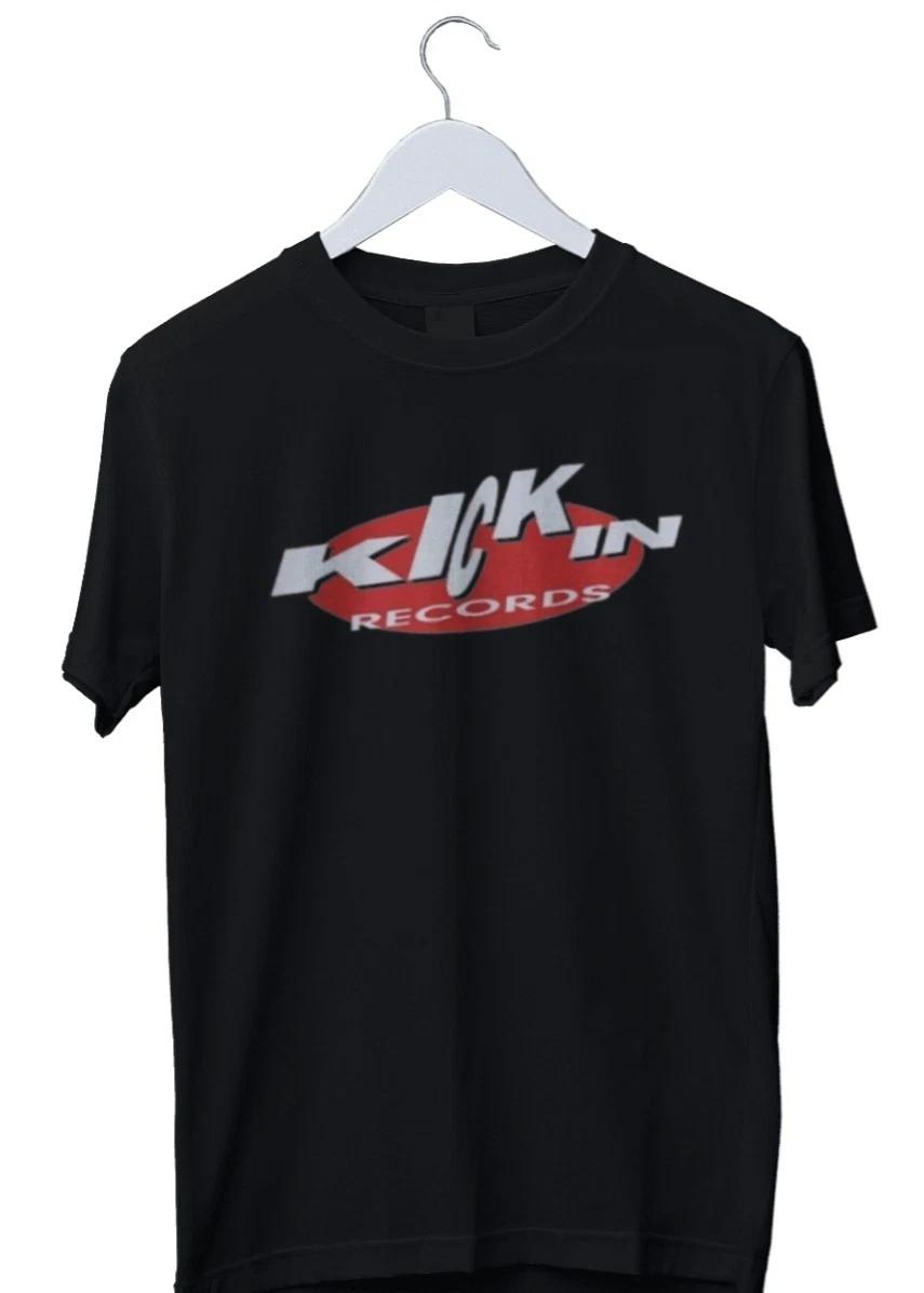 Unisex Adult Casual Graphic Kickin Records Graphic Print T-Shirt is... XXL