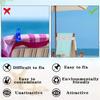 1/8Pcs Windproof Sunbed Strap Colorful Beach Towel Holder Elastic  for Luggage And Clothing