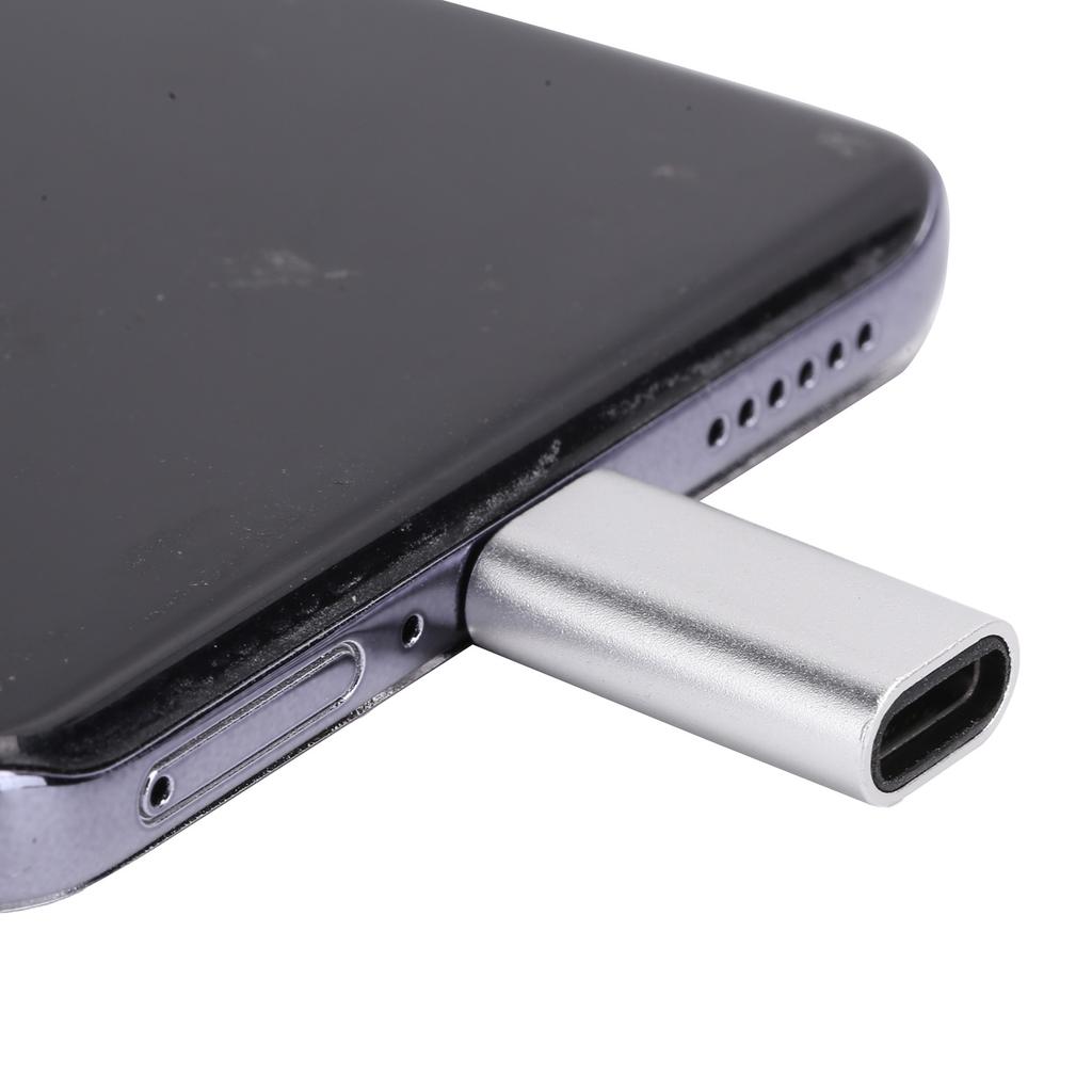 TypeC Adapter Converter Female To   Male Mobile Phone Data Line USB Charging(Black )