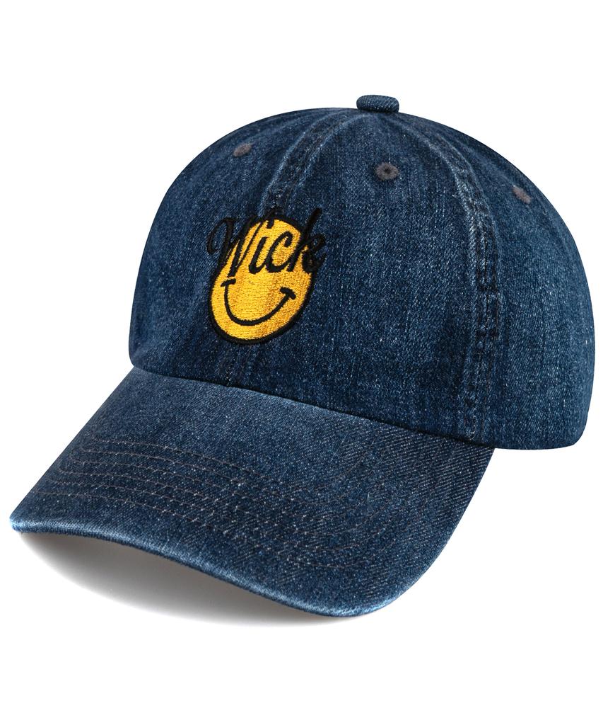 Wig Smile Denim Ball Cap - Indigo Blue