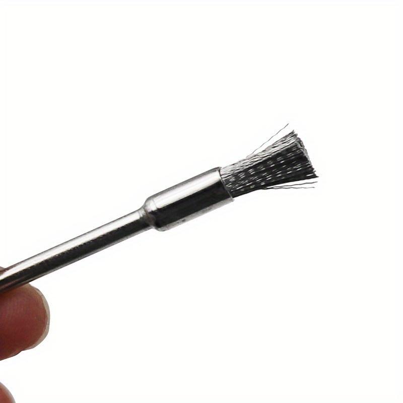 45pcs Mini Rotary Stainless Steel Wire Wheel Wire Brush Small Wire Brushes Set Accessories for Mini Drill Rotary Tools