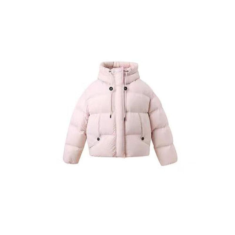 High-end Hooded Puff Down Jacket Women's Winter Drawstring To Keep Warm Loose White Duck Down Bread Jacket Tide