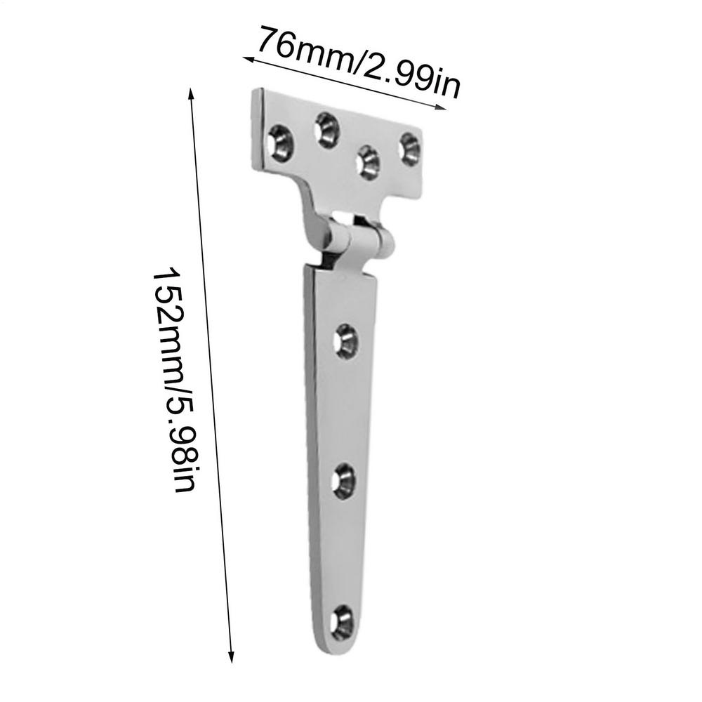 316 Stainless Steel T Hinge For Doors Window Cast Strap Hinge With Screws Heavy Duty T Hinge RV Yacht Boat Door Hinges