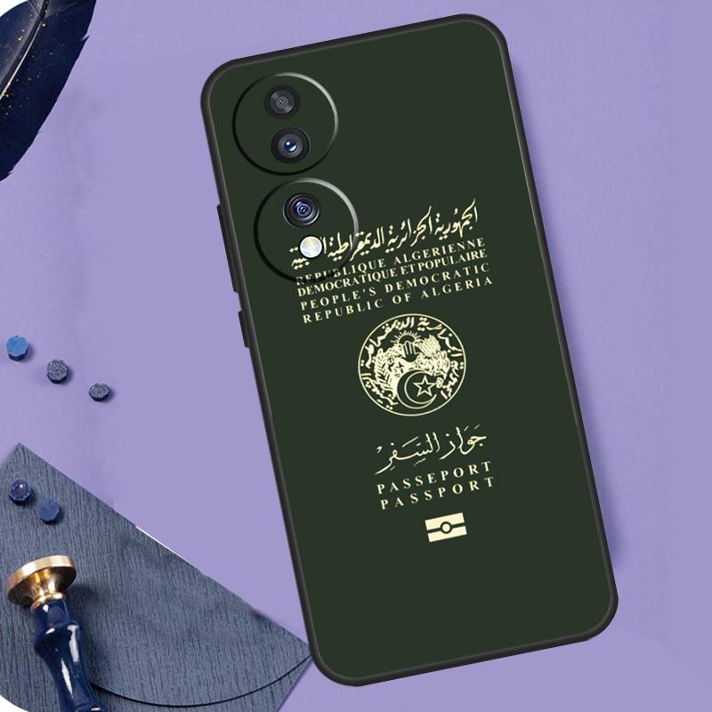 Algerian Passport Case For Honor Magic 6 Pro Magic 5 Lite 50 70 90 Lite X6 X7 X8 X9 X6a X7a X8a X9a X8b X9b
