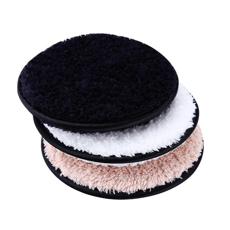 3PCS Makeup Remover Puff Soft Microfiber Towel Cloth Pads Face Cleansing Reusable Washable Wipe Pads Natural Remover Lazy Use