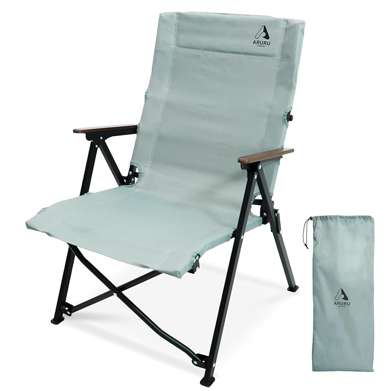 

camping chair folding outdoor 600D fabric lightweight compact storage Load capacity 100kg [Blue]