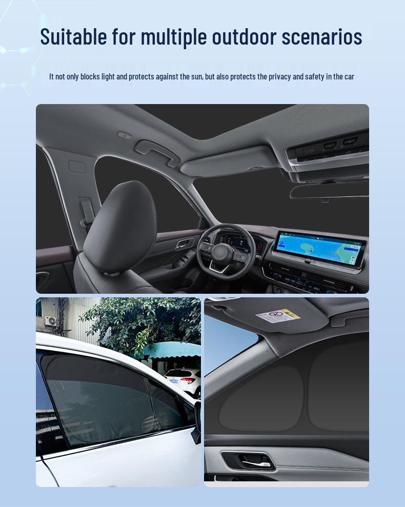 Compatible with 25 Nissan Models: Qashqai Honor Edition Window Sun Shade for Heat Insulation & Privacy During Camping.