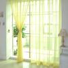 Solid Color Tulle Voile Door Window Curtain Drape Panel Sheer