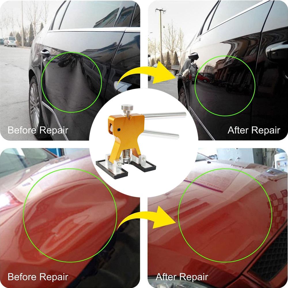 Professionelles Karosserieblech Lackfreies Ausbeulwerkzeug Kunststoffzieher-Set Auto Hagelschaden Dellenentfernung Reparaturwerkzeuge Gemischte Größe Saugnapf-Set