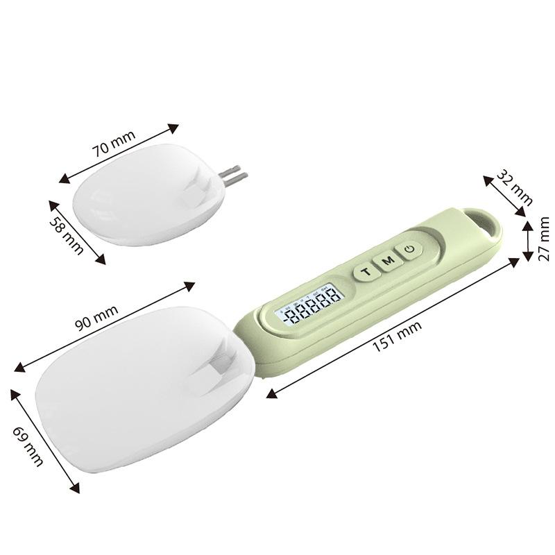Upgraded 2-In-1 Digital Measuring Spoon High-Precision 0.01oz/0.1g · Tested 10000+ Baking Scale 7-Unit Digital Kitchen Scale