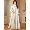 Amazon Middle East Cross-Border Robe Women clothes Chiffon Embroidery Contrast Color Bronzing Dubai Arab DRESS