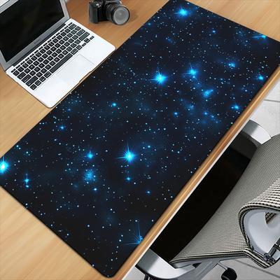 XXL Sternenhimmel Druck Gaming Mauspade 900X400MM Rutschfeste Gummi Präzisions Lock Kante Schreibtischmatte Laptops Home Office Zubehör 1 Stück