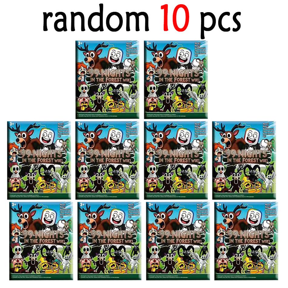 24pcs horror game 99 Nights in the Forest blind box The Deer The Ram The Owl Camper Peripheral character figurines and ornaments