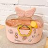 Children Cartoon Hair Accessories Box Dustproof Divided Large Capacity Hairpin   with Lid for Kids