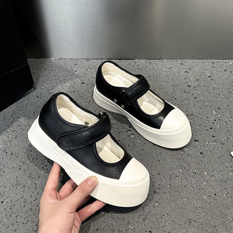 

C увеличение внутренней высоты женские туфли Мэри Джейн zho Ruth моно уродливые милые сандалии большая голова парусиновые туфли женщины 40